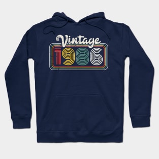 Vintage 1986 Birthday Gift 35th Birthday Gift Idea Hoodie